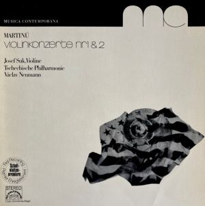 Martinů / Josef Suk / Tschechische Philharmonie / Václav Neumann - Violinkonzerte Nr.1 & 2 (1976)