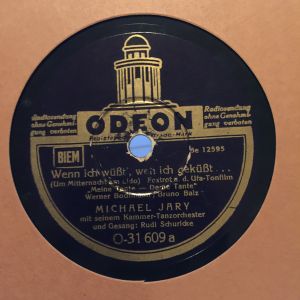 Michael Jary Mit Seinem Kammer-Tanzorchester / Rudi Schuricke - Wenn Ich Wüßt', Wen Ich Geküßt ... (Um Mitternacht Am Lido) / Ja Und Nein! (1940)