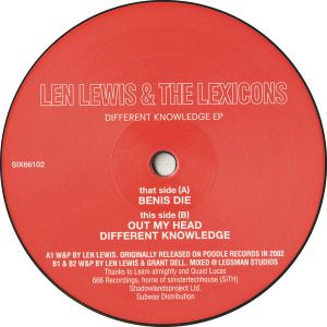 Len Lewis / The Lexicons (2) - Different Knowledge EP (2022)