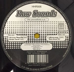 Raw Sounds - The Pasadena E.P. (1996)