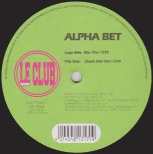 Alpha Bet - Dizz You! (1998)