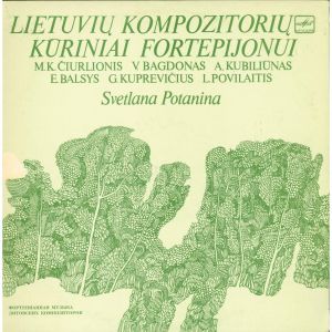 Svetlana Potanina - Lietuvių Kompozitorių Kūriniai Fortepijonui (1986)