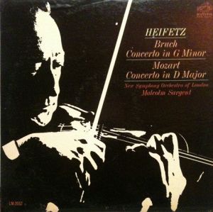 Mozart / Malcolm Sargent / Bruch / Heifetz / The New Symphony Orchestra Of London - Concerto In G Minor / Concerto In D Major (1963)