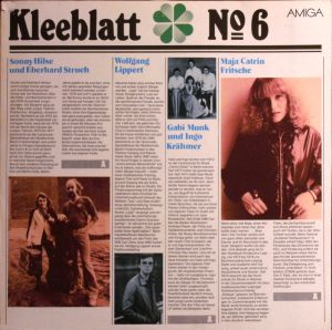 Maja Catrin Fritsche / Sonny Hilse und Eberhard Struch / Wolfgang Lippert / Gabi Munk und Ingo Krähmer - Kleeblatt No. 6 (1981)