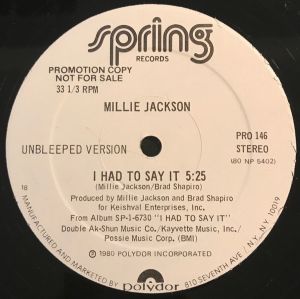 Millie Jackson - I Had To Say It (1980)